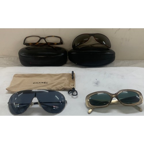 518 - Sunglasses Designer Glasses Inc Chanel, Prada, Versace x 4