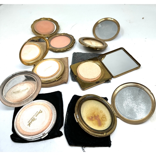 456 - selection of vintage compacts inc diana marsh stratton etc