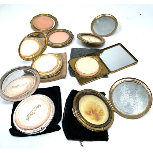 456 - selection of vintage compacts inc diana marsh stratton etc