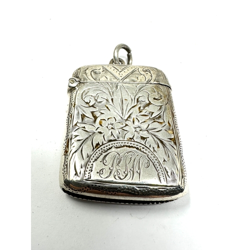 21 - Antique silver vesta case