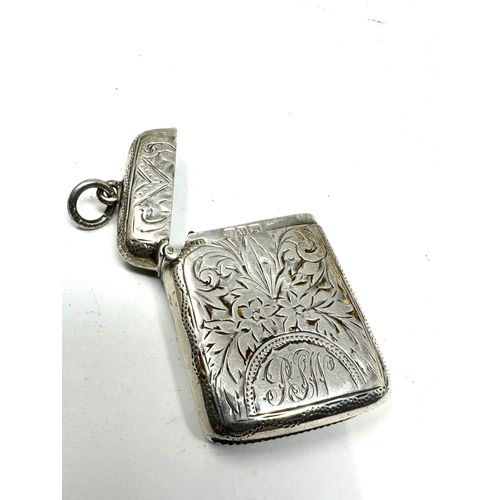 21 - Antique silver vesta case