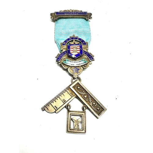 362 - Silver & enamel morpeth lodge No 4176 masonic jewel