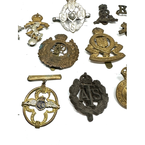 364 - selection of military badges & cap badges