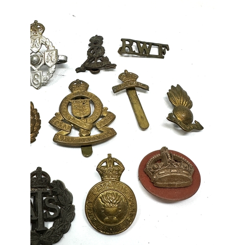 364 - selection of military badges & cap badges