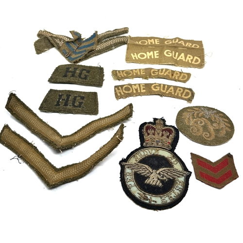 368 - selection of military cloth badges etc