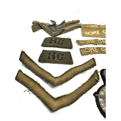 368 - selection of military cloth badges etc