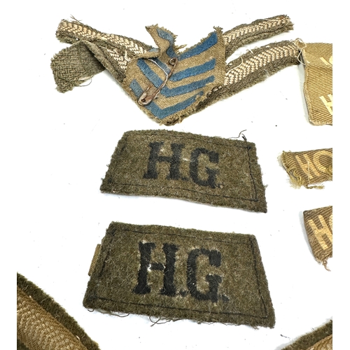 368 - selection of military cloth badges etc