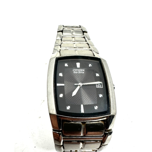 436 - Gents citizen eco drive  wristwatch the watch is ticking