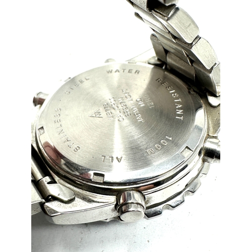 437 - Accurist gents chronograph 10 atm quartz wristwatch untested possibly needs no battery