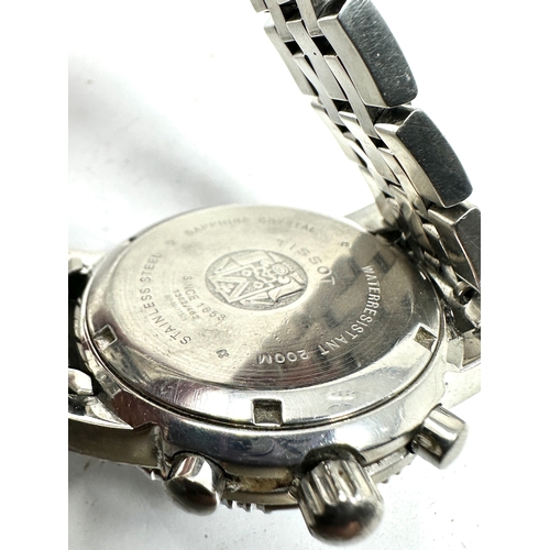 439 - tissot 1853 chronograph quartz gents wristwatch untestyed possibly needs new battery