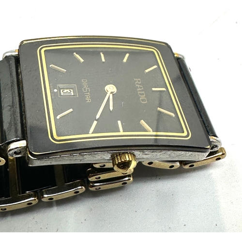 441 - Ladies Scratch proof  Rado Diastar Watch wristwatch untested possibly needs new battery in good cond... 