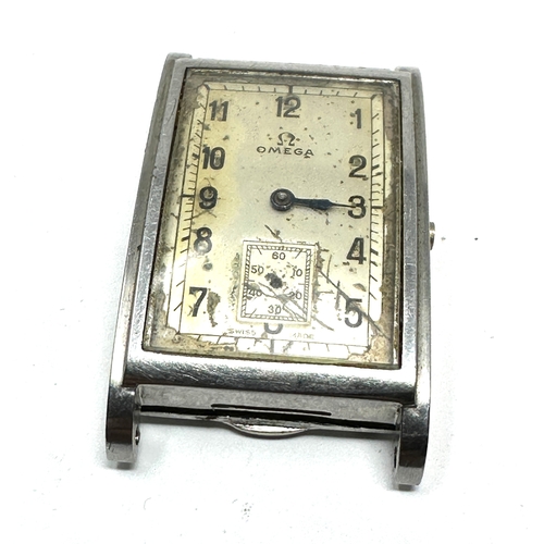 442 - Original Omega Art Deco Tank style WristWatch in  with Curvex Case spare or repair