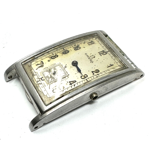 442 - Original Omega Art Deco Tank style WristWatch in  with Curvex Case spare or repair