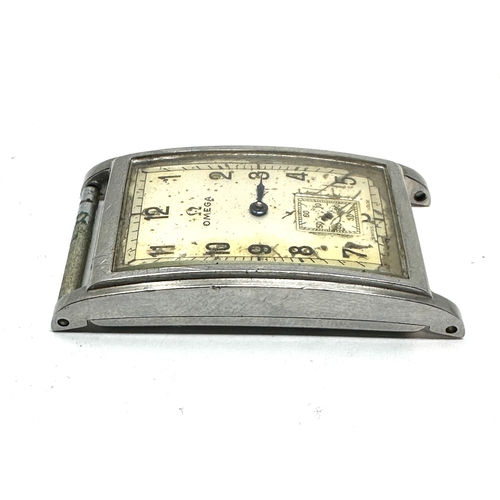 442 - Original Omega Art Deco Tank style WristWatch in  with Curvex Case spare or repair