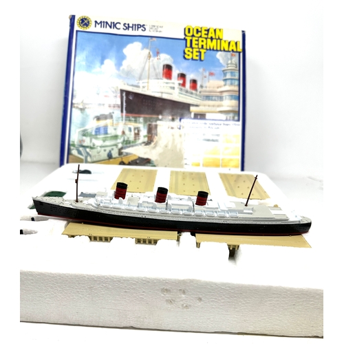 458 - Original boxed Minic Ships  Ocean terminal set