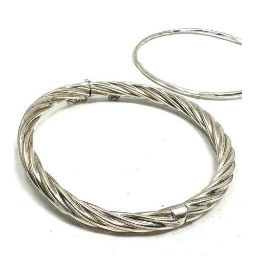 271 - 3 vintage silver bangles weight 35g