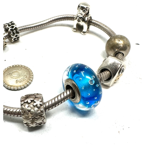 275 - Silver Pandora bracelet & charms