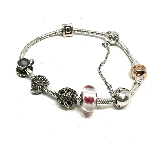 280 - Silver Pandora bracelet & charms