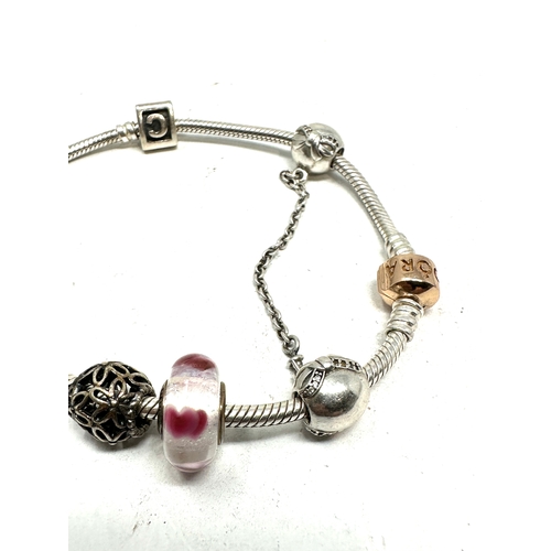 280 - Silver Pandora bracelet & charms