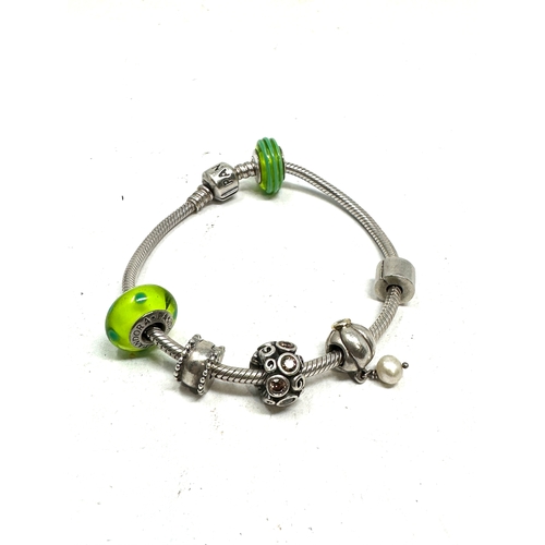 281 - Silver Pandora bracelet & charms