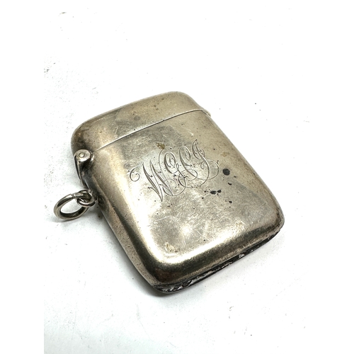 32 - Antique silver vesta case