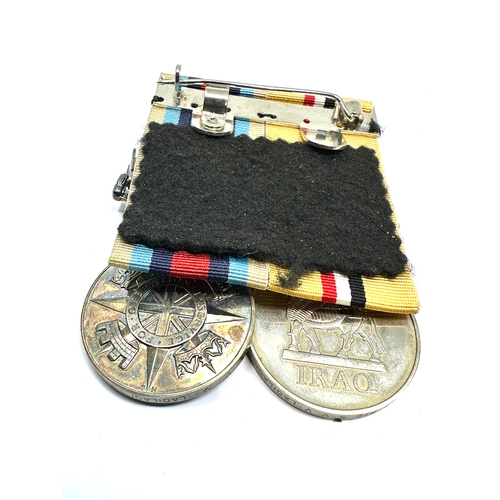 344 - ER.11 Afghanistan & iraq medals pair to pte s.v.v lagilagi RLC