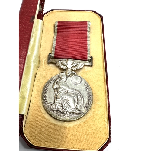 346 - Boxed ER.11 British Empire medal to Frederick reubert