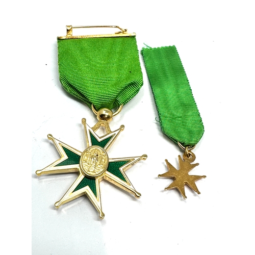 352 - Order of St. Lazarus full size and miniature medals