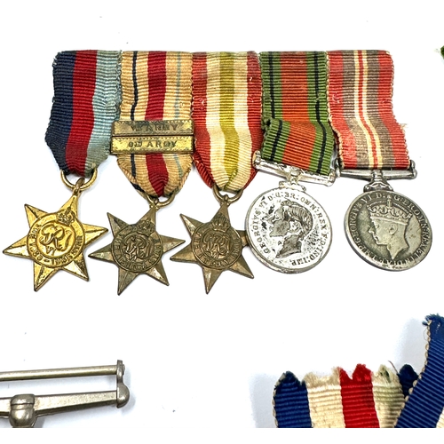 355 - ww2 medals inc atlantic star miniature medal group etc