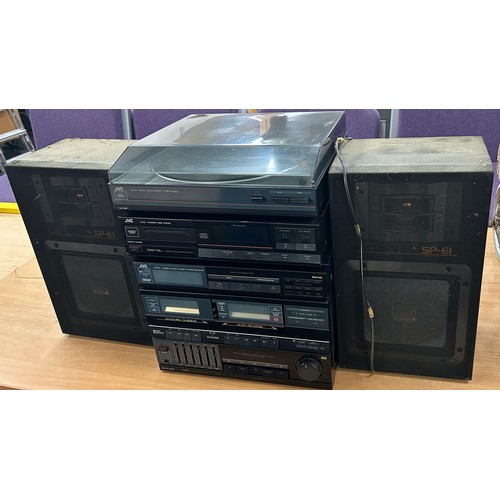 144 - JVC sound system includes ALe1, xlE3, DRE3l etc all untested