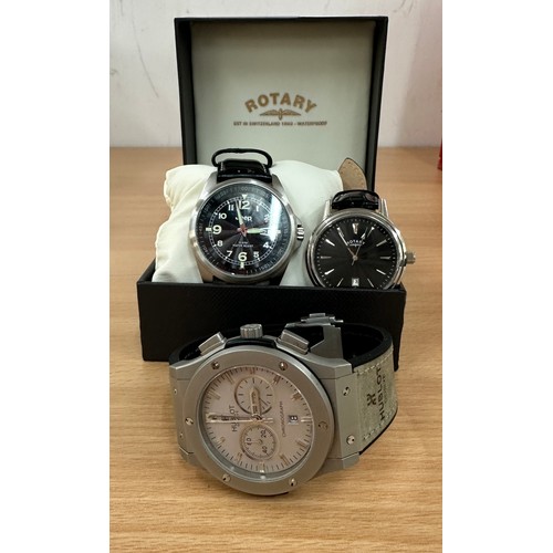 531 - Selection of watches includes Boxed Rotary wrist watch and a Jeep watch etc