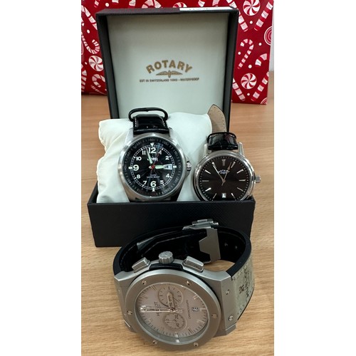 531 - Selection of watches includes Boxed Rotary wrist watch and a Jeep watch etc