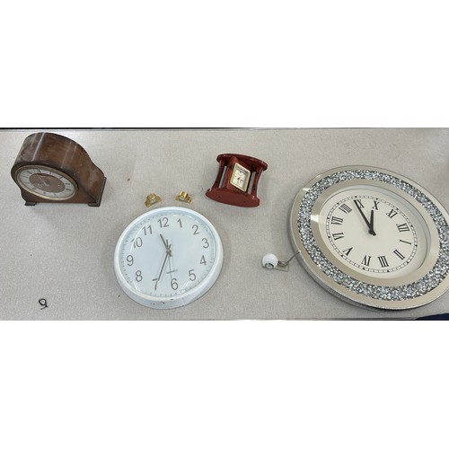 16 - Selection of vintage and later clocks includes Smiths etc, untested