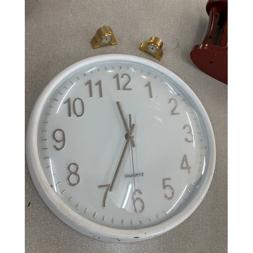 16 - Selection of vintage and later clocks includes Smiths etc, untested