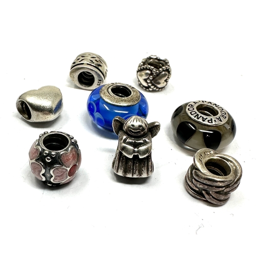 192 - 8 silver pandora charms