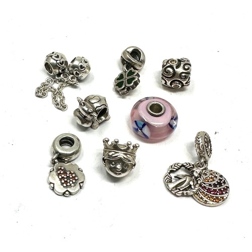 193 - 8 silver pandora charms