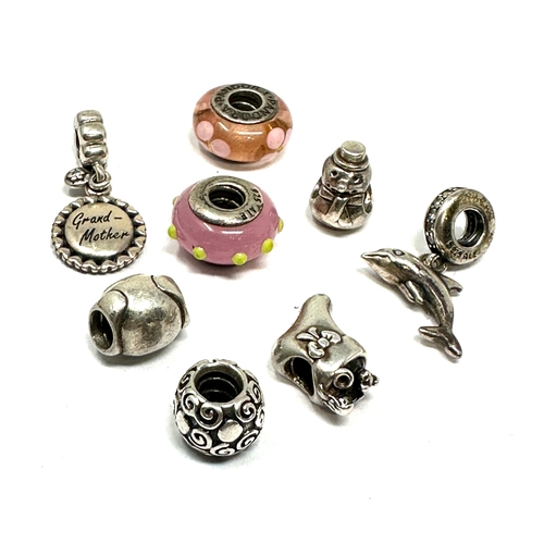 203 - 8 silver pandora charms