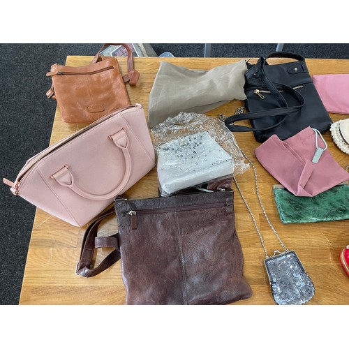 477 - Job Lot Assorted Women's Fashion Handbags & Purses Inc Radley