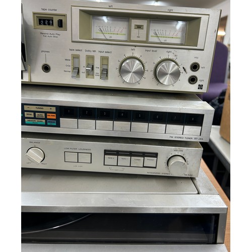 Vintage Sony ST-JX5 Stereo AM FM Radio Tuner TA-AX2 stereo amp