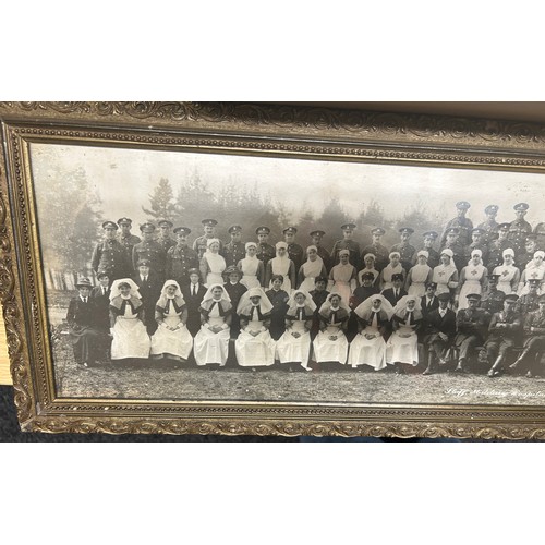 139 - Framed red cross nurses picture WW1 era