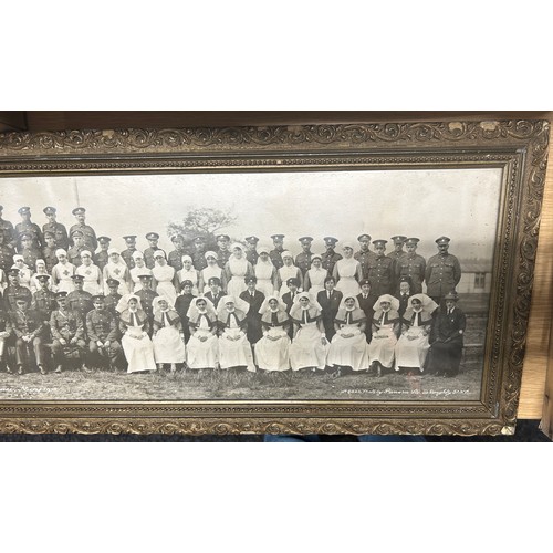 139 - Framed red cross nurses picture WW1 era