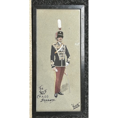 270 - Watercolour PAO Hussars and Victorian Rifle volunteers