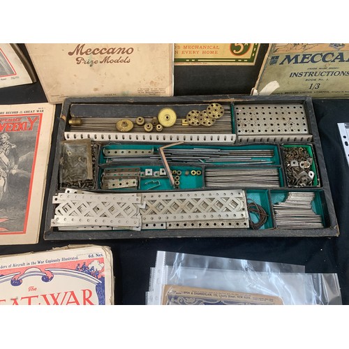 Affiche Publicitaire Meccano De 1928 - Grand Concours - Originale Vintage 74x25 Cm
