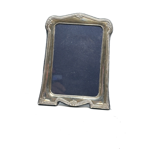 7 - Vintage silver picture frame measures approx 18cm by 14cm