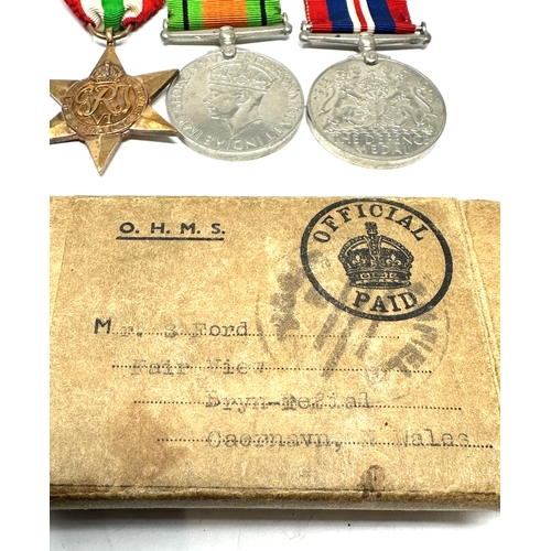 409 - ww2 North Africa 8th Army and Italy star medal group and box named to mr s ford back named o.i/c  ca... 