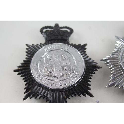 416 - Police Cap Helmet Badges. x 10 Inc. Kings Crown Newcastle Upon Tyne Etc.