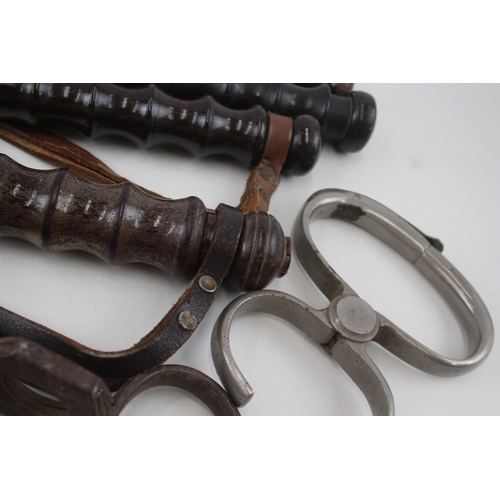 421 - Collection of Police Truncheons & Handcuffs