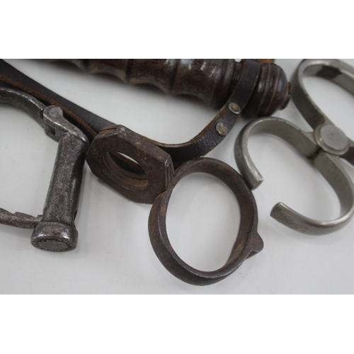 421 - Collection of Police Truncheons & Handcuffs