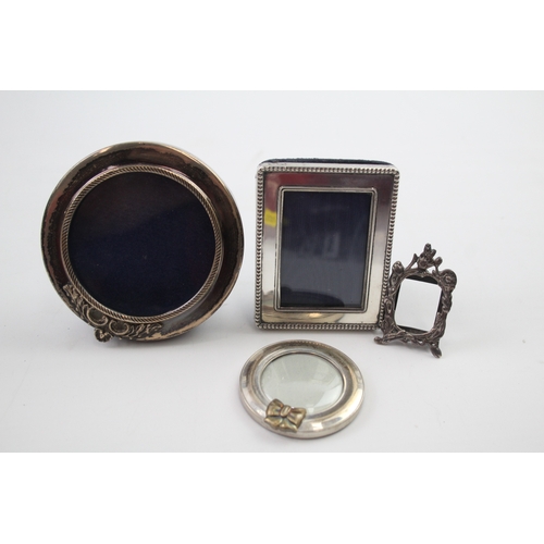 19 - 4 x vintage .925 sterling small photograph frames
