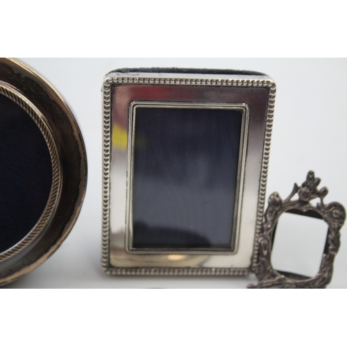 19 - 4 x vintage .925 sterling small photograph frames